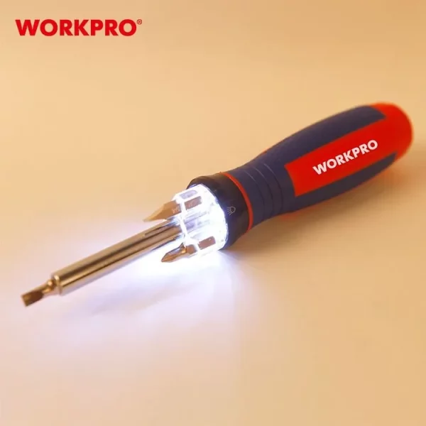 WORKPROP 4-In-1 Lighted Screwdriver WP221047 - Image 2