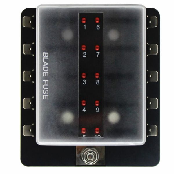 Fuse Box with Led 10 positions