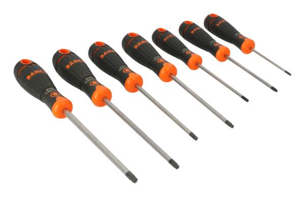 BAHCO B219.027 TORX® Screwdriver Set with Rubber Grip - 7 Pcs